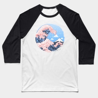 Wave Cherry Tree Baseball T-Shirt